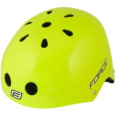 Force Přilba BMX, fluo lesklá - Velikost L-XL (58-63 cm)