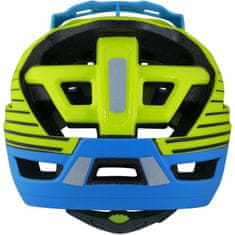 Force Přilba Raptor MTB - žlutá fluo-modrá - Velikost L-XL (58-63 cm)