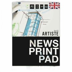 Kraftika Skicák artiste newsprint a3 (53g/m2, 100 listů) bílý