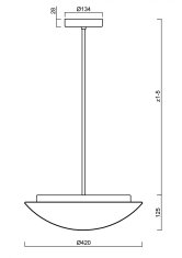 OSMONT OSMONT 60975 AURA P4 závěsné skleněné svítidlo bílá IP40 4000 K 20W LED DALI