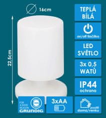 Grundig Stolní lampa LED 22,5cm bílá