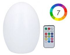 TimeLife Stolní lampa design vajíčko RGB barvy dálkový ovladač 18cm