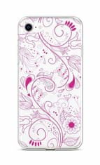 TopQ Kryt iPhone SE 2022 silikon Pink Ornament 73981