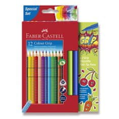 Faber-Castell Pastelky Faber-Castell Grip 2001 12 barev + 2 fixy