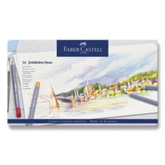 Faber-Castell Akvarelové pastelky Faber-Castell Goldfaber Aqua plechová krabička, 36 barev