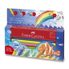 Faber-Castell Pastelky Faber-Castell Jumbo Grip mořský svět, 9 ks