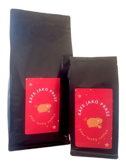 Chic By Pig Zrnková brazilská káva - Kafe jako prase - 100% Arabica