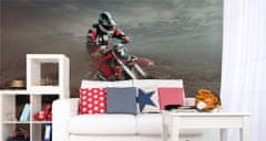 Muralo Fototapeta pro mladé Motorka CROSS 3D