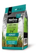 NATIVIA Adult - Lamb&Rice kompletní hypoalergenní krmivo pro psy 3 kg