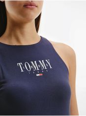 Tommy Jeans Tmavě modré dámské krátké šaty Tommy Jeans XS