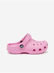 Crocs Růžové holčičí pantofle Crocs 19-20