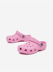 Crocs Růžové holčičí pantofle Crocs 19-20