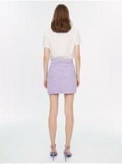 Trendyol Světle fialová džínová mini sukně Trendyol M