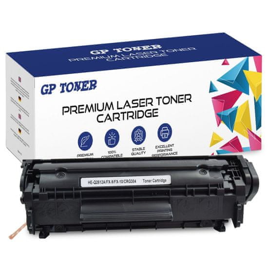 GP TONER Kompatiblní toner pro HP Q2612A LaserJet 1010 1012 1020 3015 3020 3030 3050 M1005MFP M1319MFP černá