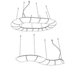 OSMONT OSMONT 61691 GALAXIA L1 závěsné skleněné svítidlo bílá IP40 4000 K 12x20W LED DALI