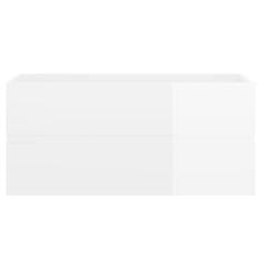 shumee Skříňka pod umyvadlo bílá vysoký lesk 100x38,5x45cm dřevotříska