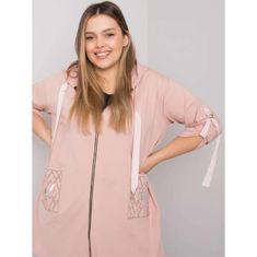 RELEVANCE Dámská mikina na zip ZURICH plus size tmavě růžová RV-BL-6795.84_381304 Univerzální