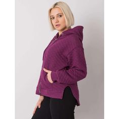 BASIC FEEL GOOD Dámská mikina na zip prošívaná AREZZO fialová RV-BL-7451.23_381865 L-XL