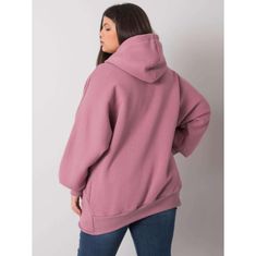 RELEVANCE Dámská mikina plus size ELLA růžová RV-BL-7282.22P_381256 Univerzální