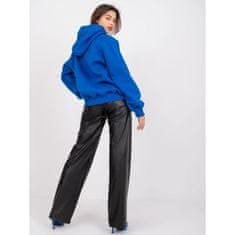 Ex moda Dámská mikina oversize s kapucí PEGGY tmavě modrá EM-BL-651.99_384567 Univerzální