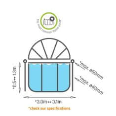 Exit Zastřešení bazénu Ø 300cm