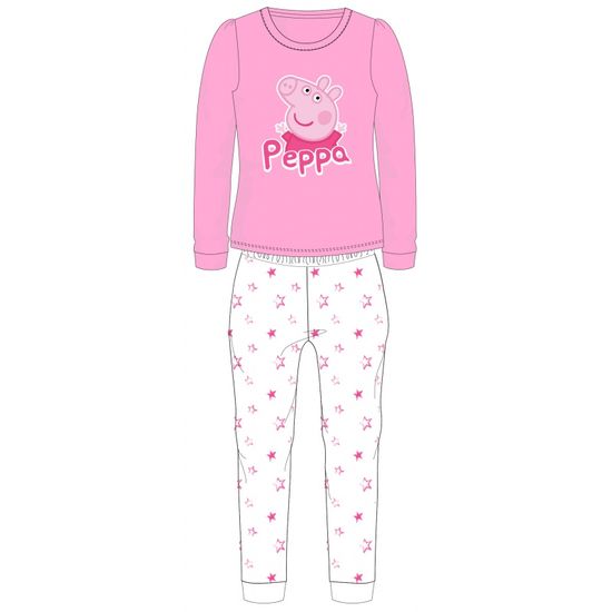 Eplusm Dívčí fleecové pyžamo PEPPA PIG Coral