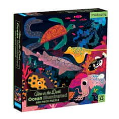Mudpuppy Svítící puzzle - Oceán (500 dílků)
