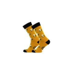 Crazy Socks Pánské ponožky "Přines mi pivo", žluté, 1 pár, velikost 44-47