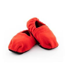 InnovaGoods Pantofle ohřívatelné v mikrovlnné troubě, červené