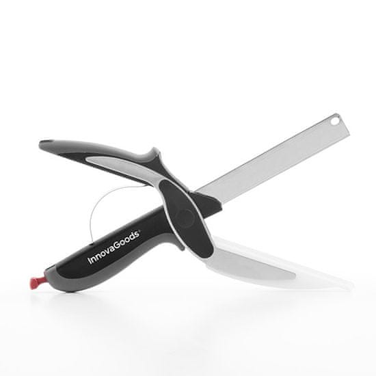 InnovaGoods Nůžky, nůž a mini krájecí prkénko, 3v1