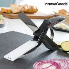 InnovaGoods Nůžky, nůž a mini krájecí prkénko, 3v1