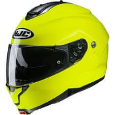 HJC Výklopná moto přilba C91 Fluo Green Velikost S (55-56)