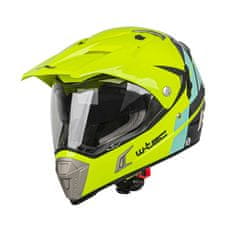 W-TEC Moto přilba Dualsport Barva Fluo Yellow-Blue, Velikost XL (61-62)