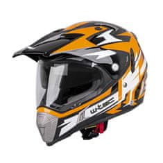 W-TEC Moto přilba Dualsport Barva Fluo Yellow-Blue, Velikost XL (61-62)