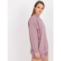 BASIC FEEL GOOD Dámská mikina basic oversize BASE růžová AP-BL-A-R001_385847 S-M