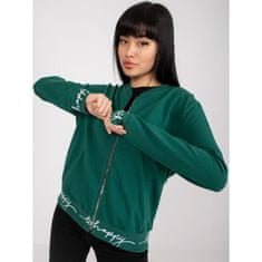 RELEVANCE Dámská bunda bavlněná bomber FREE tmavě zelená RV-BL-7809.37X_385700 L-XL