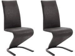 Danish Style Jídelní židle Zapi (SET 2 ks), antracitová