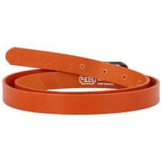 Penny Belts Dámský kožený opasek Orange, oranžová vel. 90