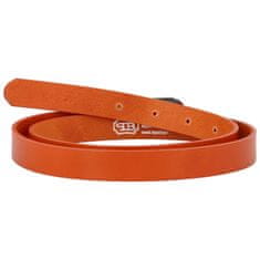 Penny Belts Dámský kožený opasek Orange, oranžová vel. 100