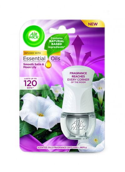 Air wick Electric komplet Jemný satén a měsíční lilie 19 ml