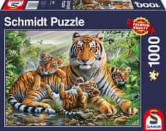 Schmidt Puzzle Tygřice a mláďata 1000 dílků