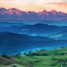 Muralo Fototapeta Krajina TATRY západ slunce 315x210