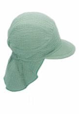 Sterntaler čepička chlapecká, Bio bavlna, s plachetkou UV 50+ zelená 1522230, 47