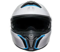 AGV Helma na moto TOURMODULAR MULTI MPLK FREQUENCY LIGHT GREY/BLUE vel. L