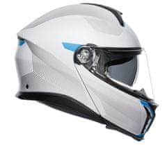 AGV Helma na moto TOURMODULAR MULTI MPLK FREQUENCY LIGHT GREY/BLUE vel. L