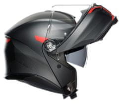 AGV Helma na moto TOURMODULAR MULTI MPLK FREQUENCY MATT GUNMETAL/RED vel. S