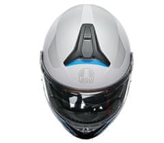 AGV Helma na moto TOURMODULAR MULTI MPLK FREQUENCY LIGHT GREY/BLUE vel. L