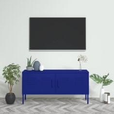 Vidaxl TV skříňka námořnicky modrá 105 x 35 x 50 cm ocel