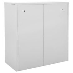 Greatstore Uzamykatelné skříně 5 ks světle šedé a modré 90x45x92,5 cm ocel