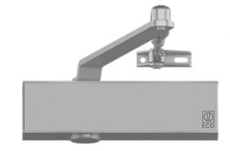 ECO Schulte Dveřní zavírač TS-14 s ramínkem, stříbrný dle EN 2/3/4